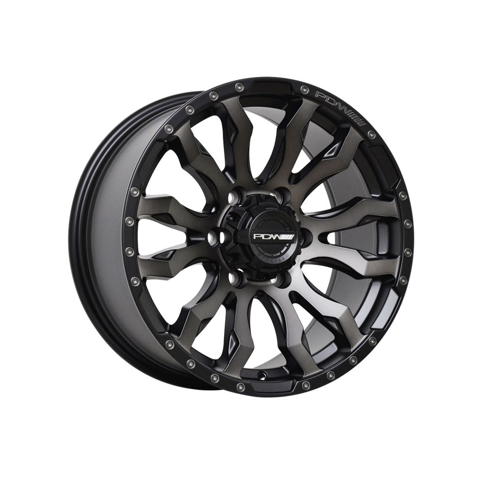 PDW WHEELS BLIZZARD DARK TINT/TOUGH BLACK