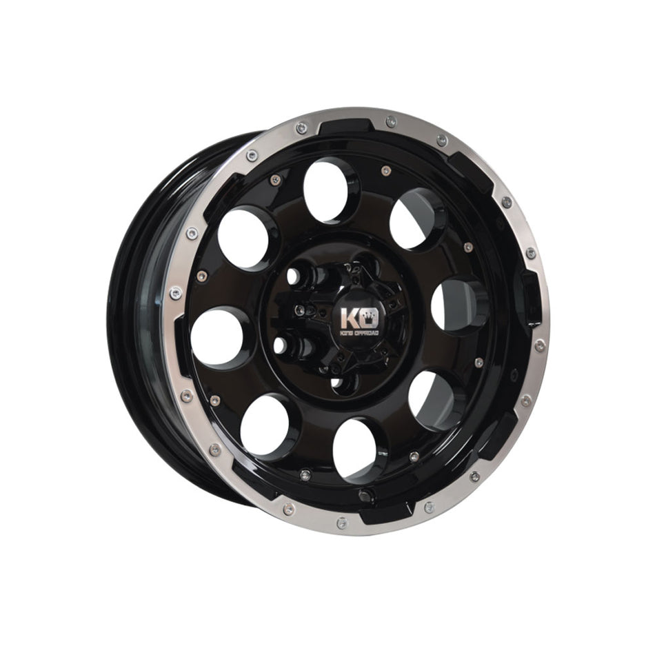 KING WHEELS BULLET GLOSS BLACK/MACHINED FACE