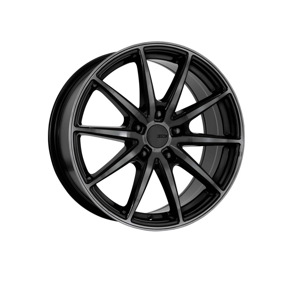 KING WHEELS CRANK GLOSS BLACK/BLACK TINT FACE