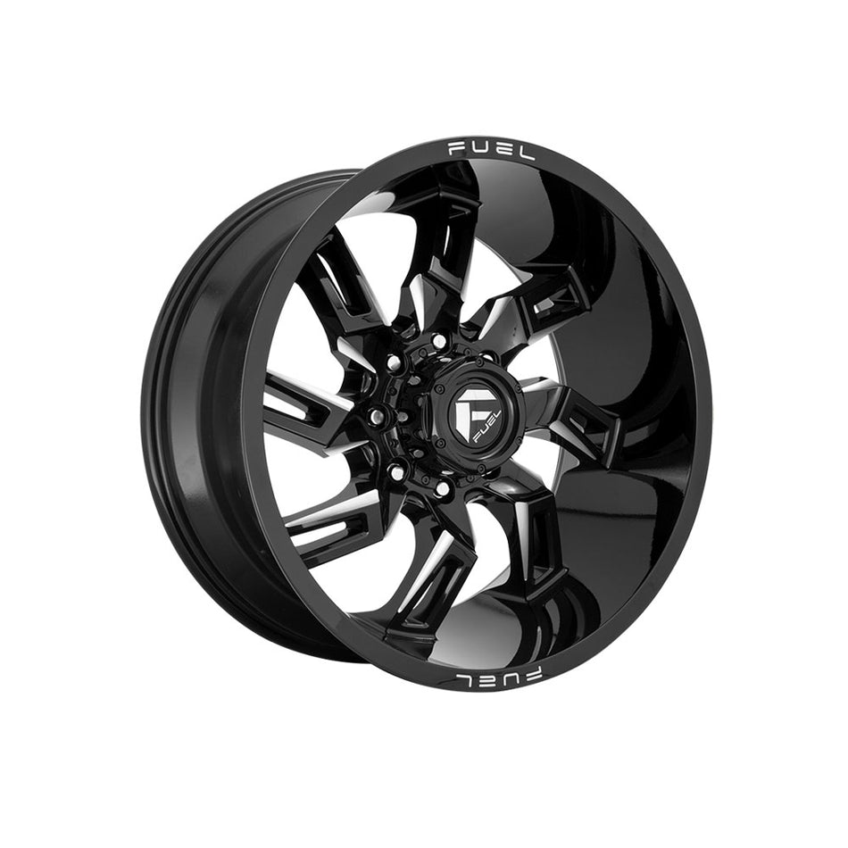 FUEL 1PC D747 LOCKDOWN GLOSS BLACK MILLED