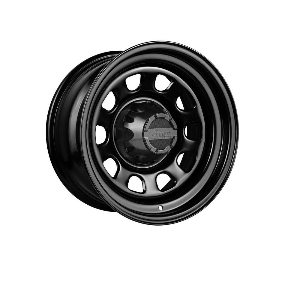 KING WHEELS D-HOLE BLACK