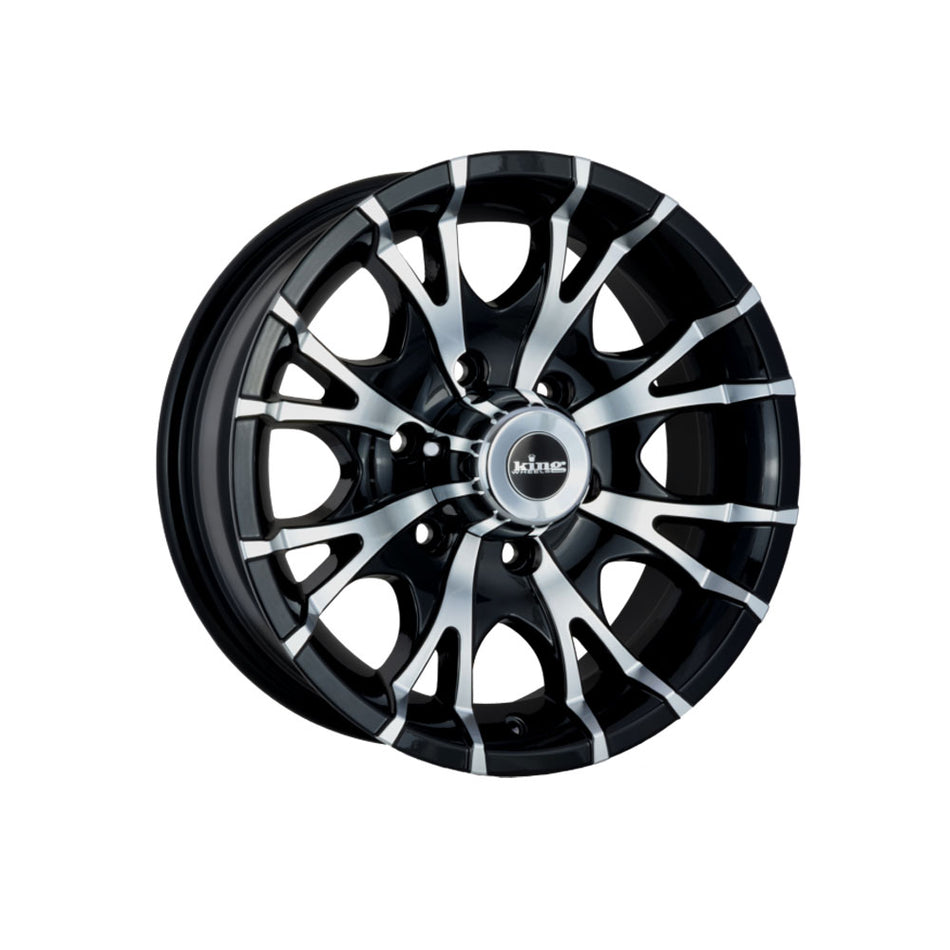 KING WHEELS KT-8 GLOSS BLACK/MACHINED FACE