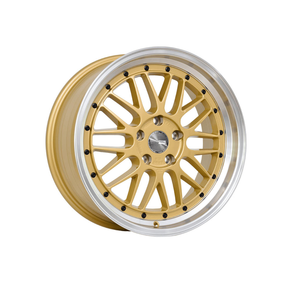 PDW WHEELS LEMANZ GOLD MACHINED LIP