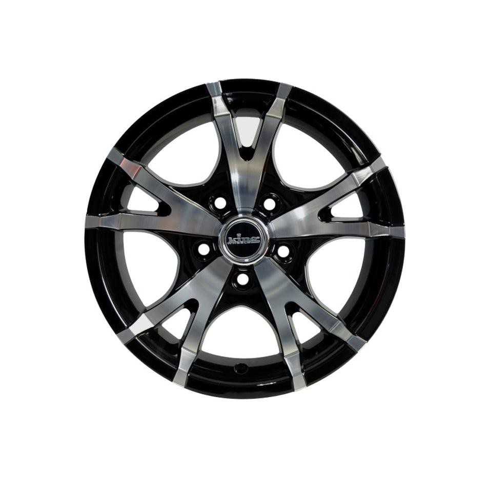 KING WHEELS KT-5 GLOSS BLACK/MACHINED FACE