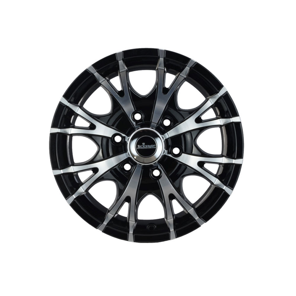 KING WHEELS KT-8 GLOSS BLACK/MACHINED FACE