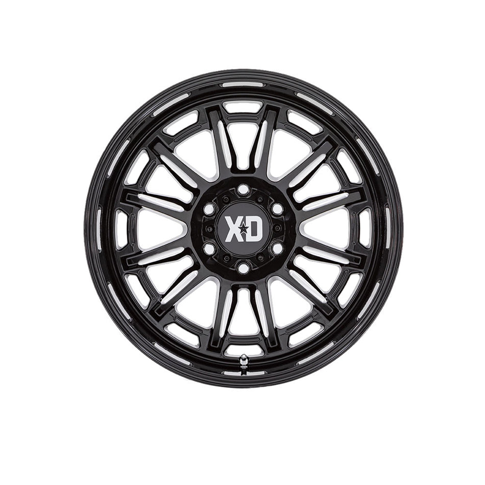 XD SERIES BY KMC WHEELS XD856 PHOENIX GLOSS BLACK MILLED