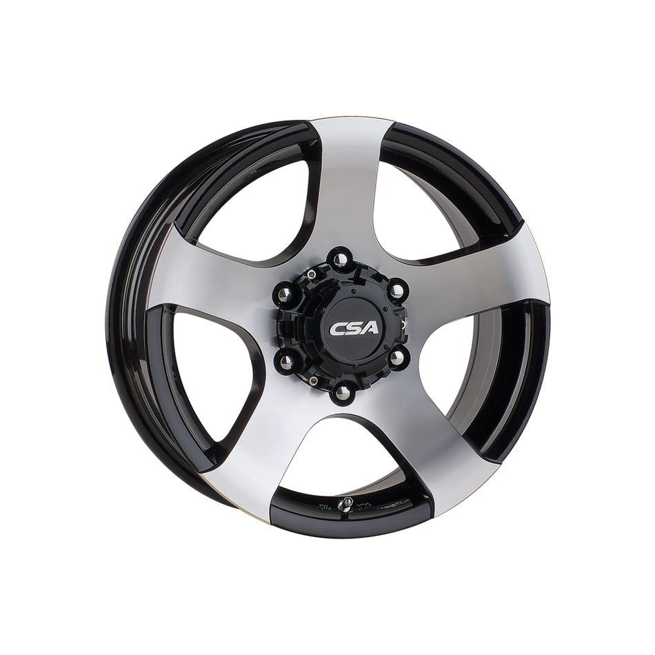 CSA WHEELS Magnum II GLOSS BLACK MACHINED FACE