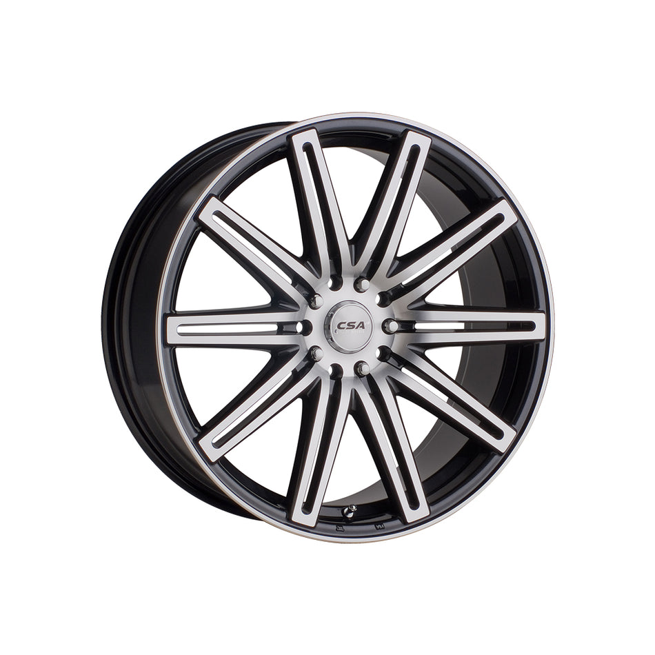 CSA WHEELS Nitrous GUNMETAL BLACK MACHINED FACE