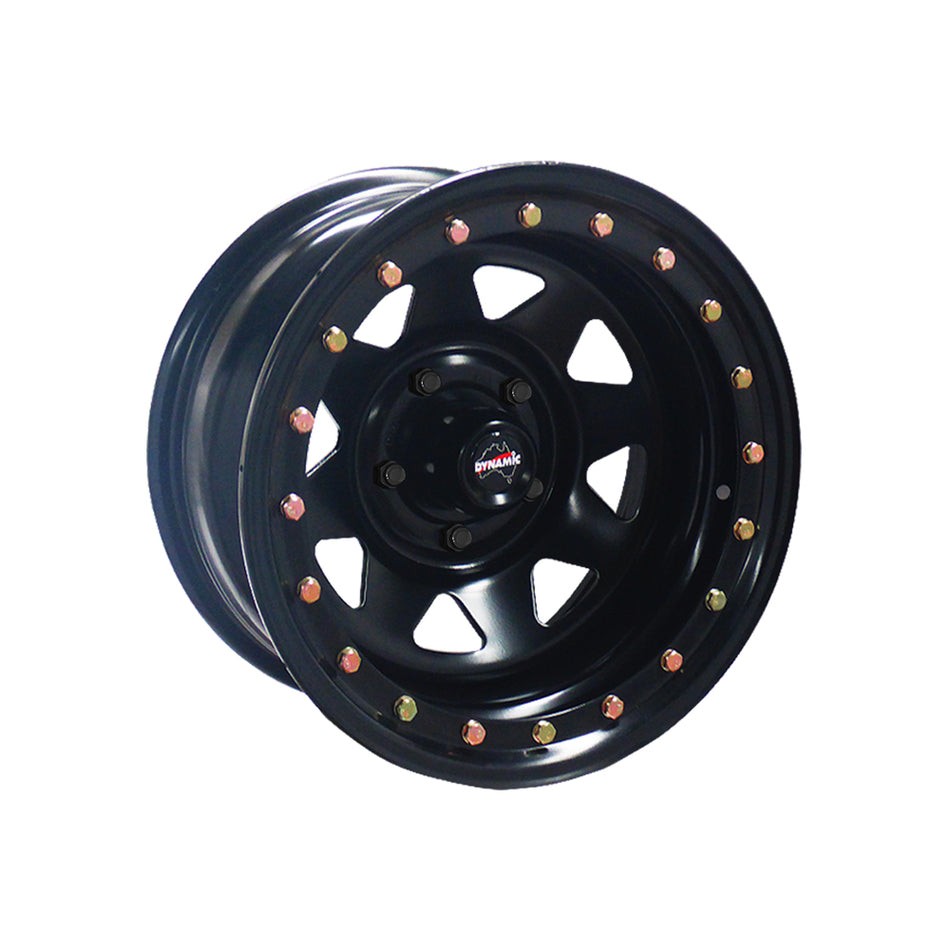 DYNAMIC WHEEL IMITATION BEADLOCK SUNRAYSIA Satin Black Powder Coated