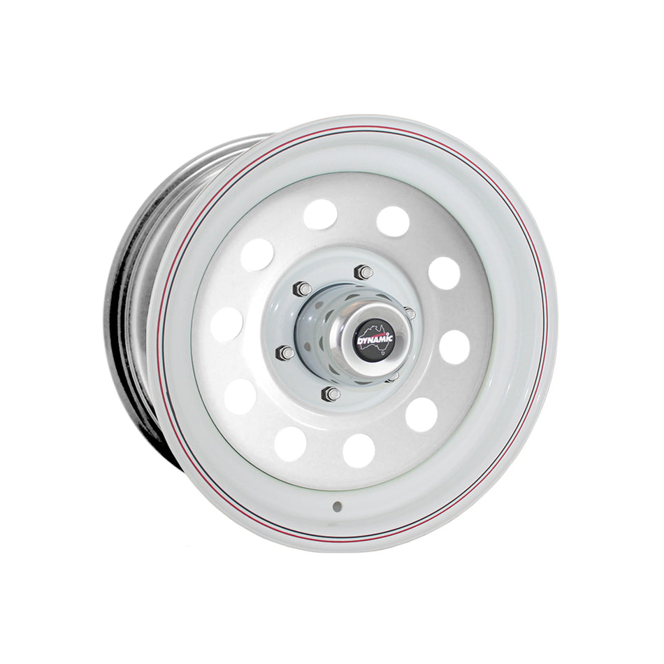 DYNAMIC WHEEL ROUND WHITE/RED-BLACK STRIPE