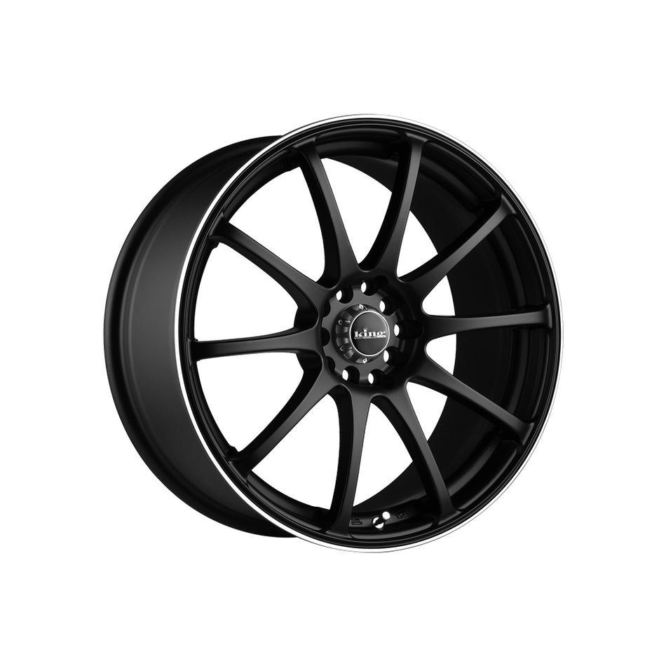 KING WHEELS HALO SATIN BLACK