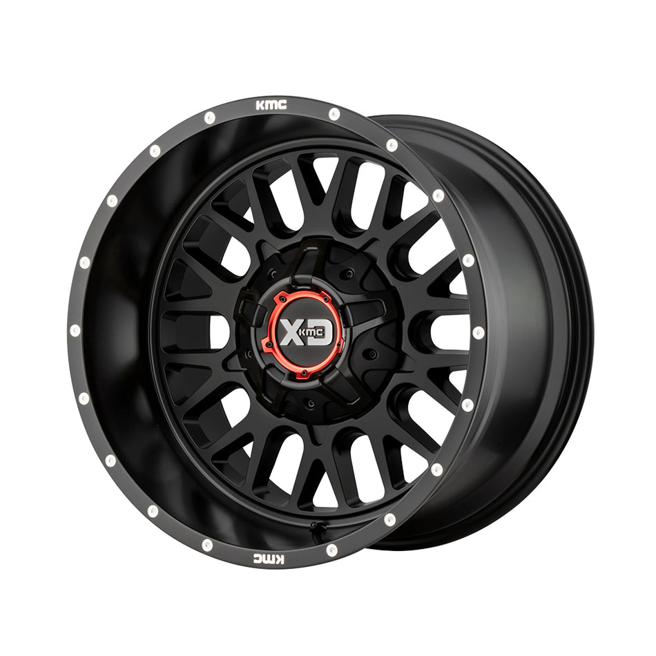 XD SERIES BY KMC WHEELS XD842 SNARE Satin Black