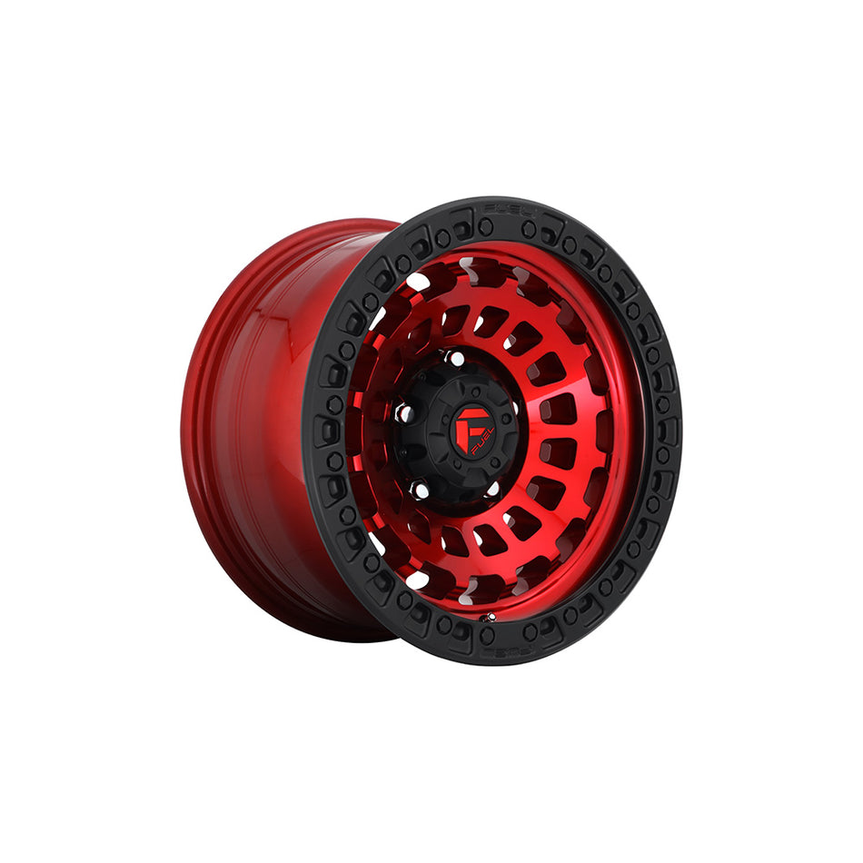 FUEL 1PC D632 ZEPHYR CANDY RED BLACK BEAD RING